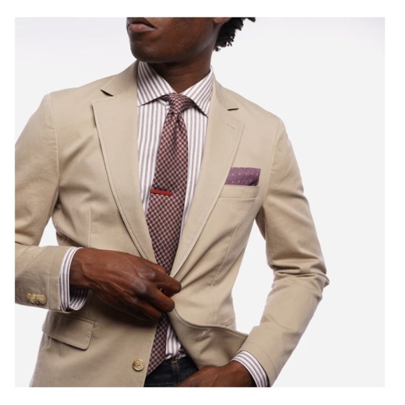 The Tie Bar The Cotton Miracle Jacket in British Tan 38R - Picture 11 of 12